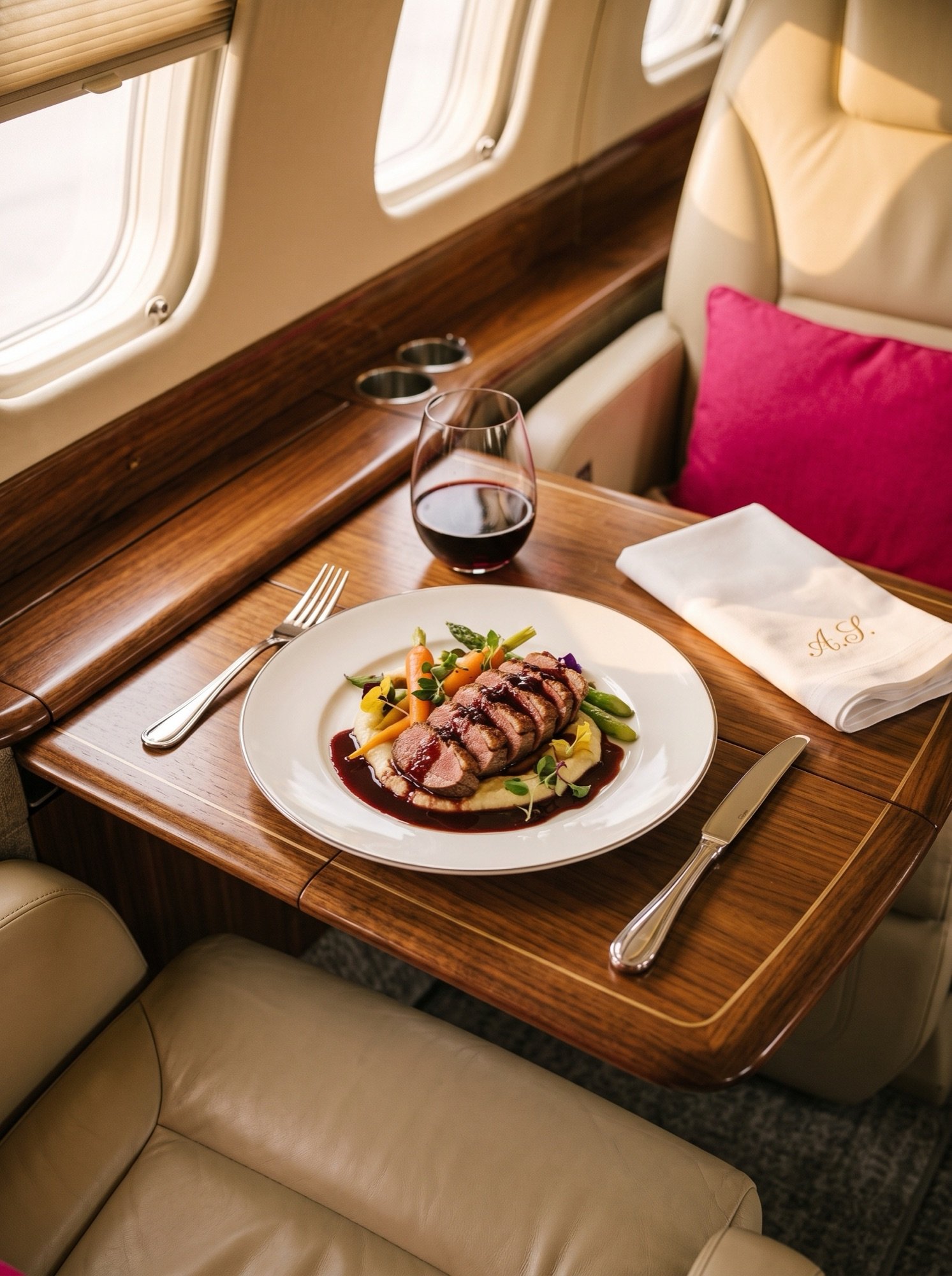 Inside the cabin of the Citation CJ II