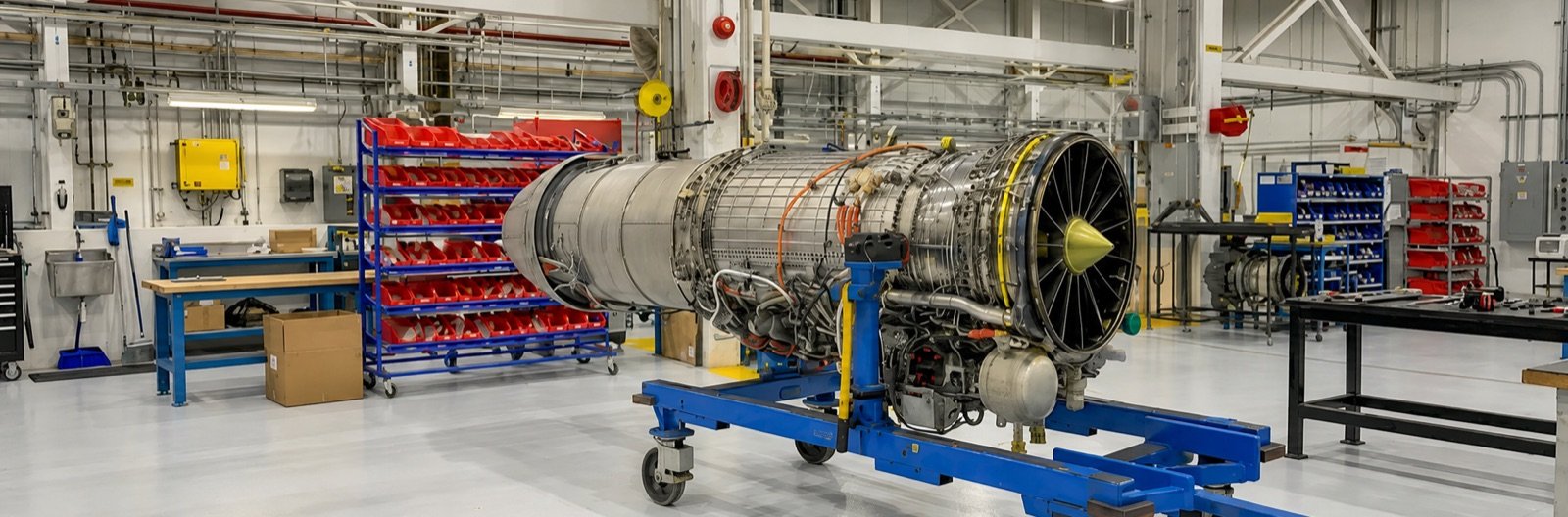 Certified aircraft components in controlled storage